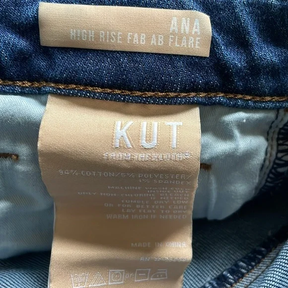 Kut from the Kloth Blue Flare Jeans - Picture 4 of 6